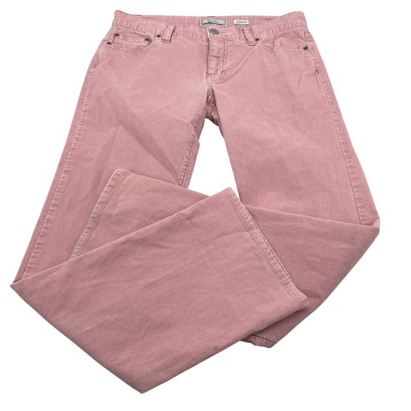 Old Navy Pants - Old Navy Womens Pink Corduroy Stretch Bootcut Pants Size 8 Regular Mid Rise